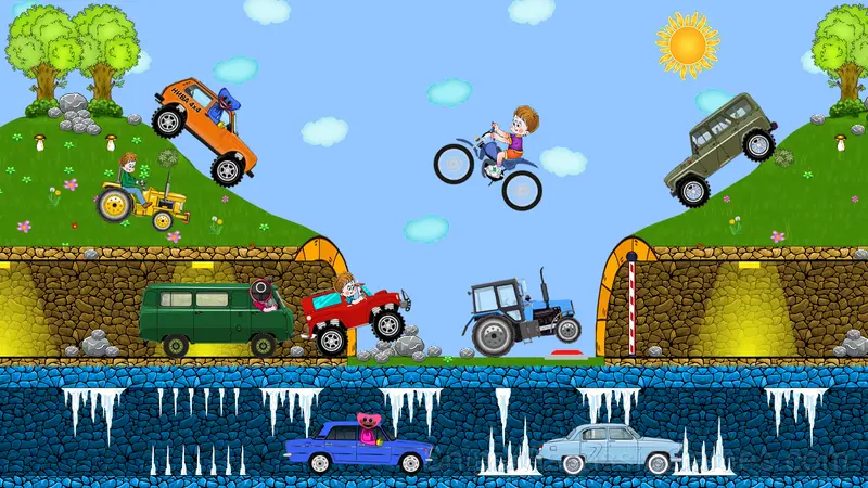 Huggy Wuggy racer gameplay screenshot 4