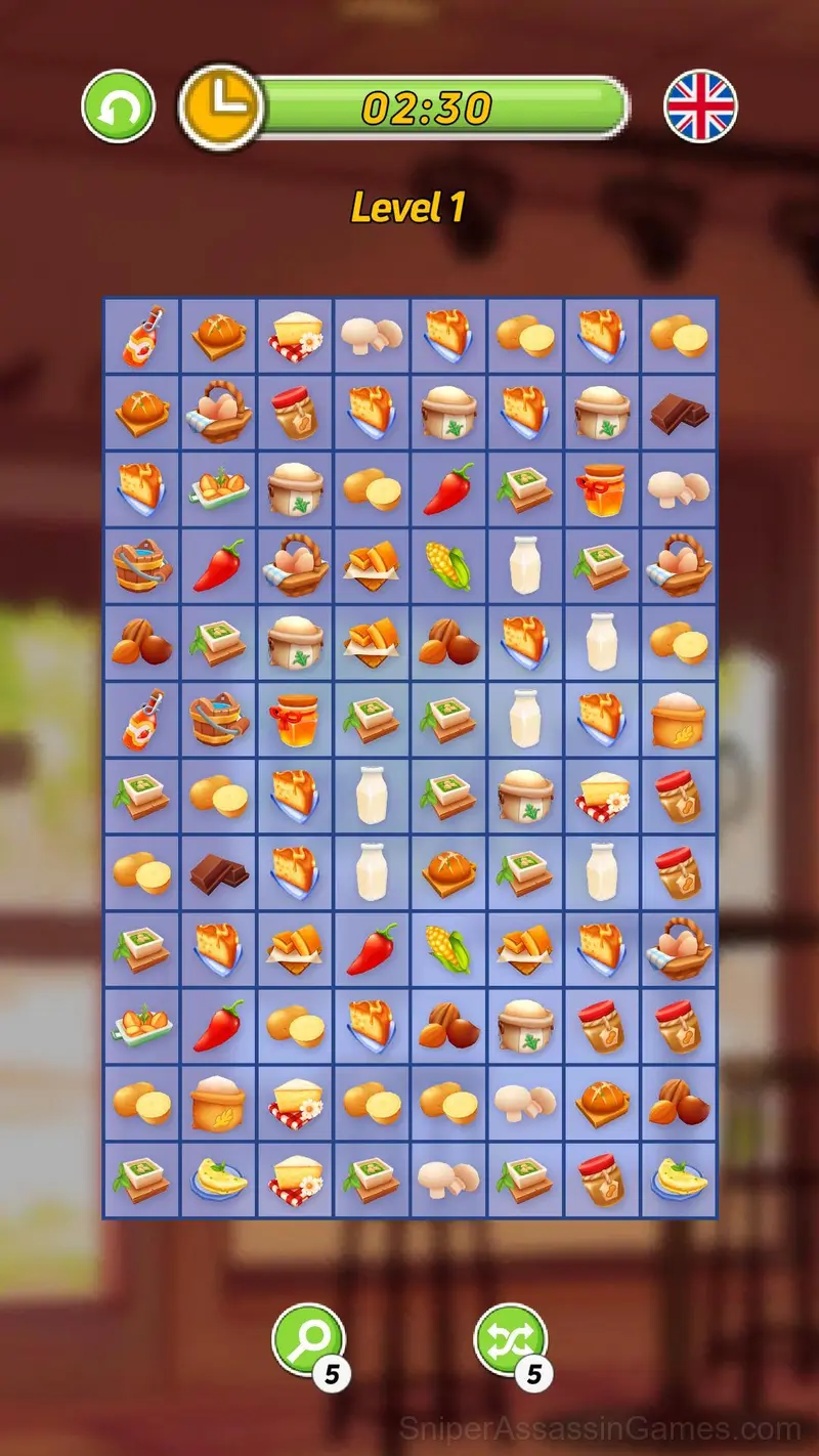 Mahjong: Food Connect gameplay screenshot 1
