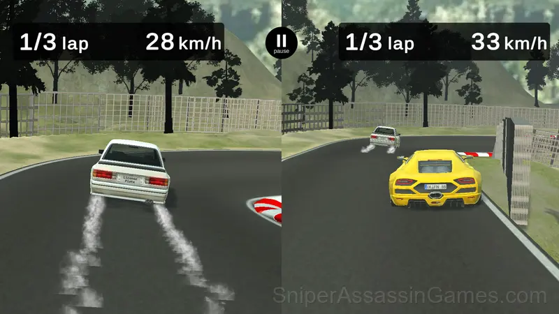 Racing for 2 players gameplay screenshot 2