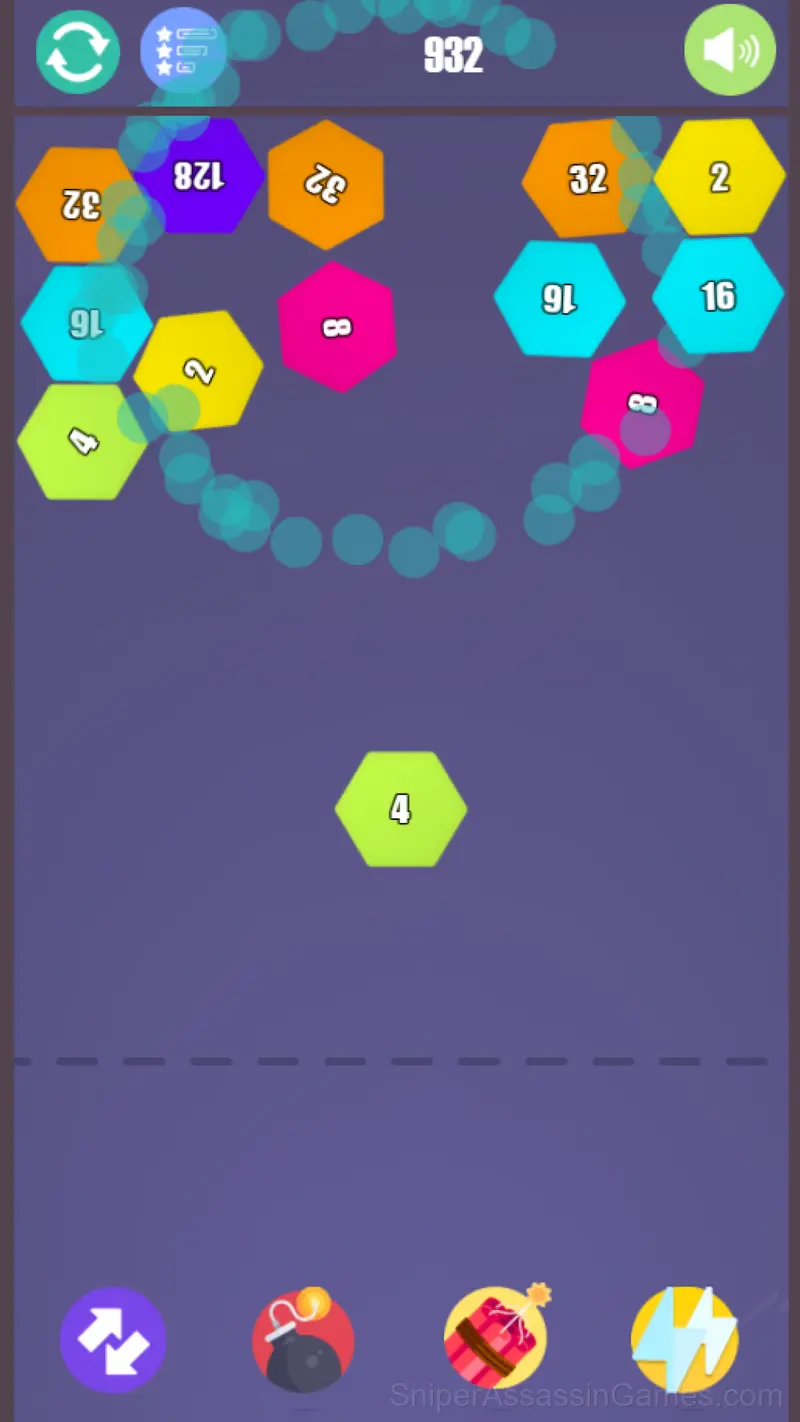2048 Physical Puzzle gameplay screenshot 2