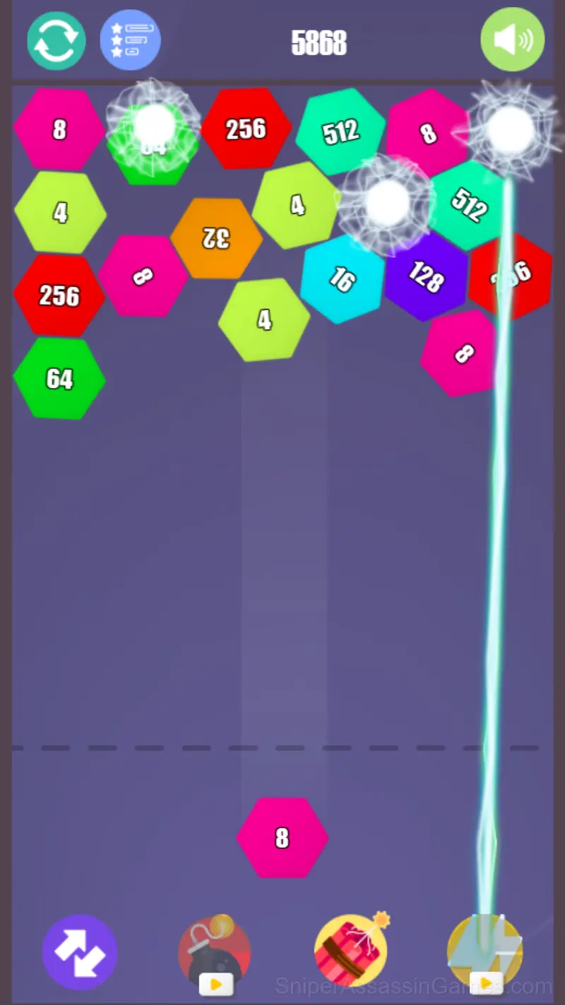 2048 Physical Puzzle gameplay screenshot 3