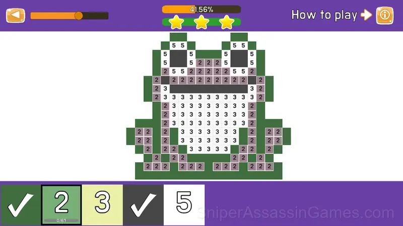 Coloring by numbers gameplay screenshot 3