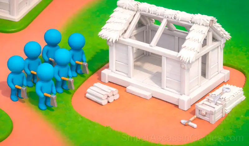 Play Crowd Lumberjack Stickman
