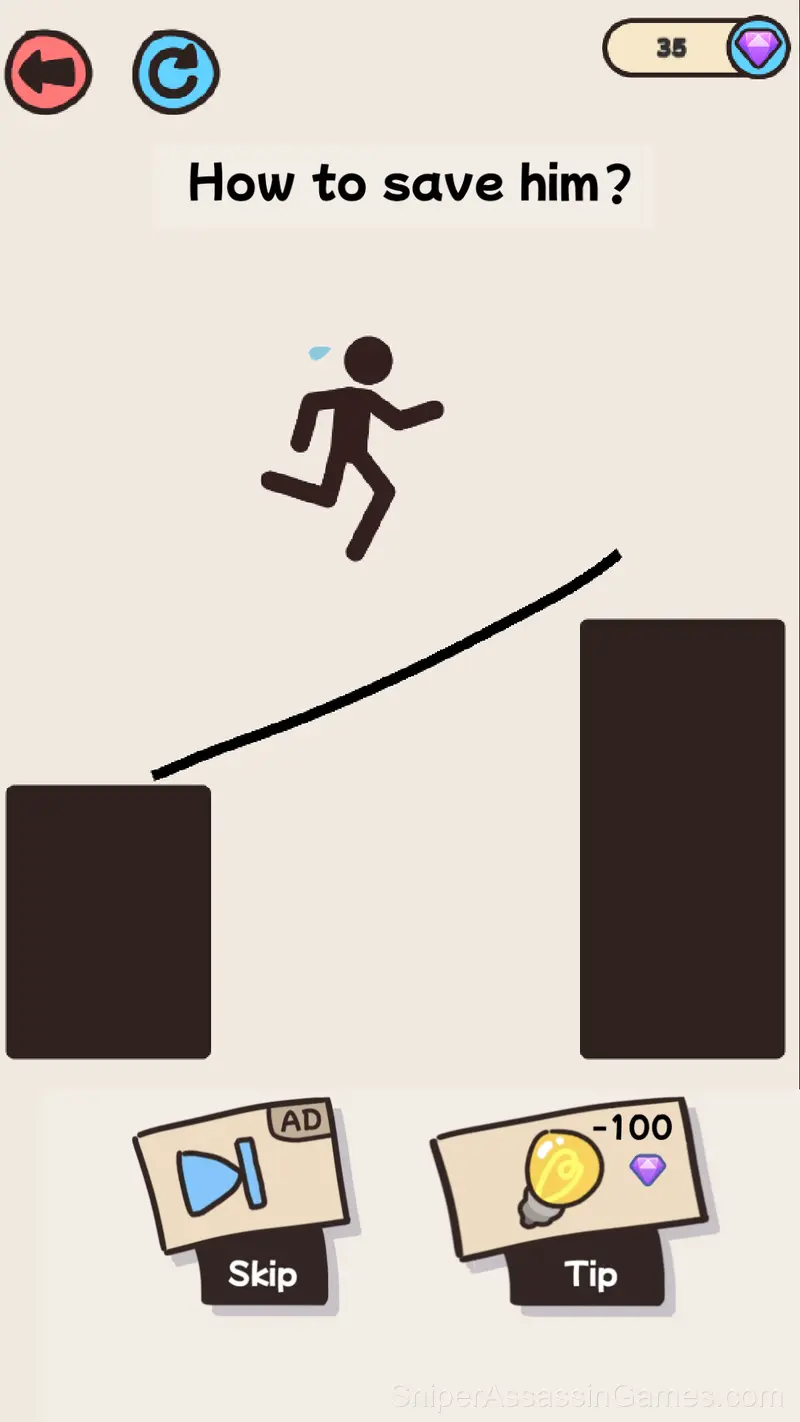 Save stickman gameplay screenshot 1