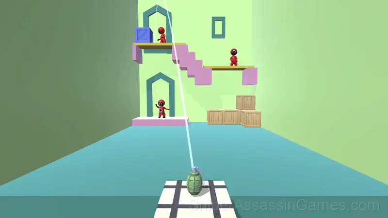 Grenade Hit Stickman gameplay screenshot 2