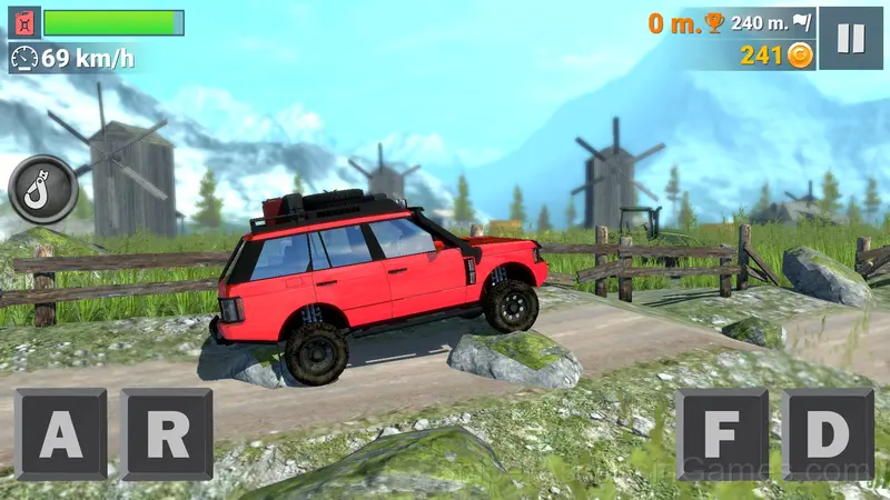 4x4 Hill Climb gameplay screenshot 1