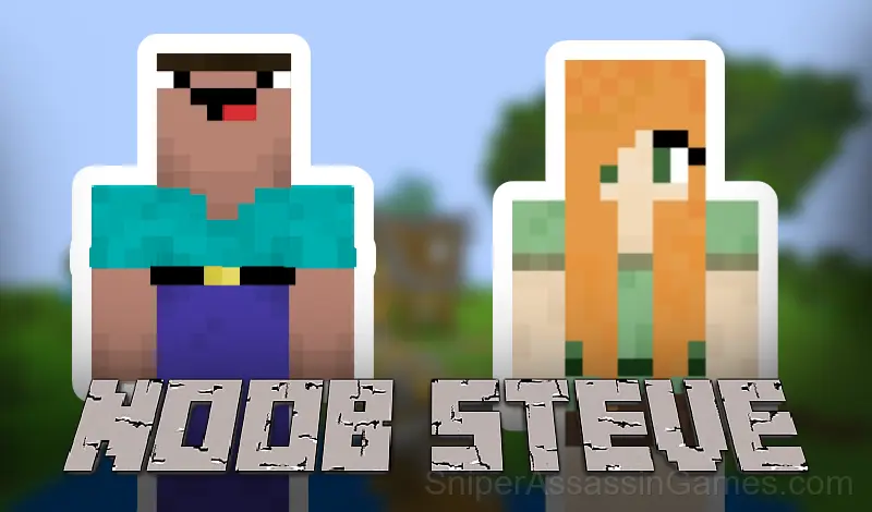 Play Noob Steve Head War