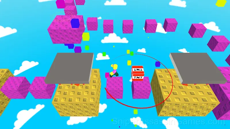 Lucky blocks obby for two players gameplay screenshot 2