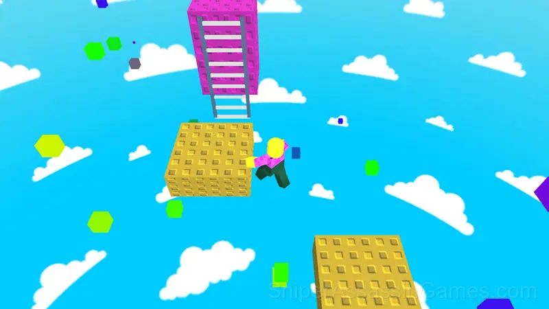 Lucky blocks obby for two players gameplay screenshot 3
