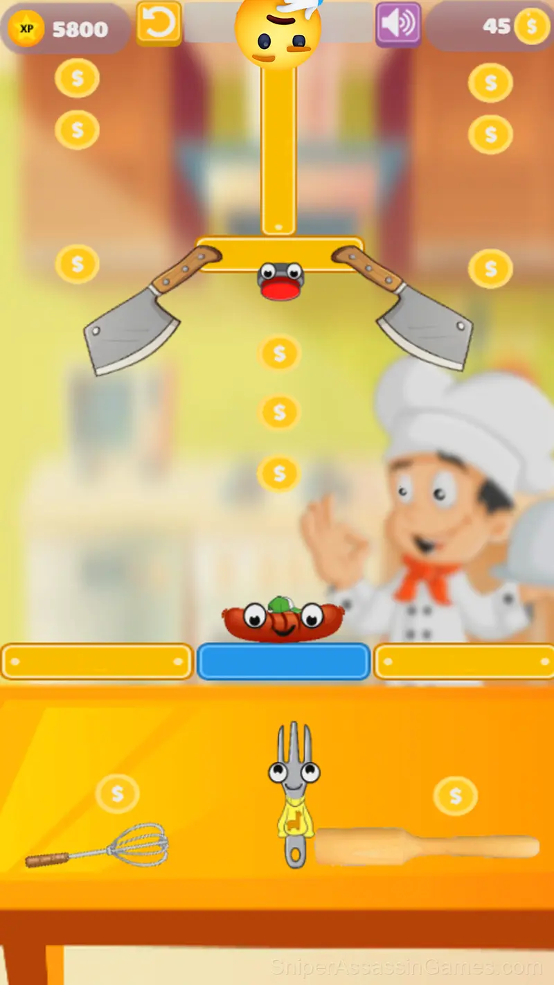 Catch a sausage gameplay screenshot 1