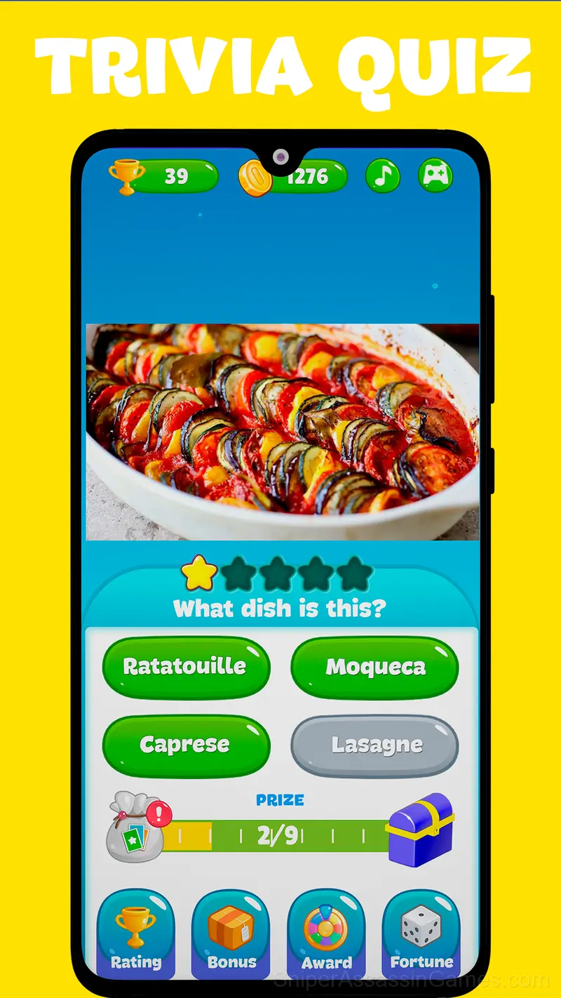 Trivia Quiz: Tasty food gameplay screenshot 1
