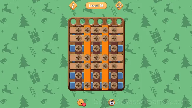 Wooden bolts and nuts gameplay screenshot 1