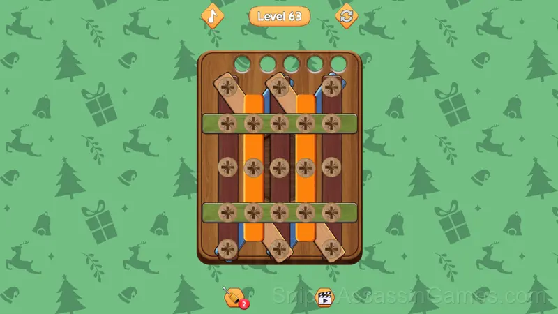 Wooden bolts and nuts gameplay screenshot 2