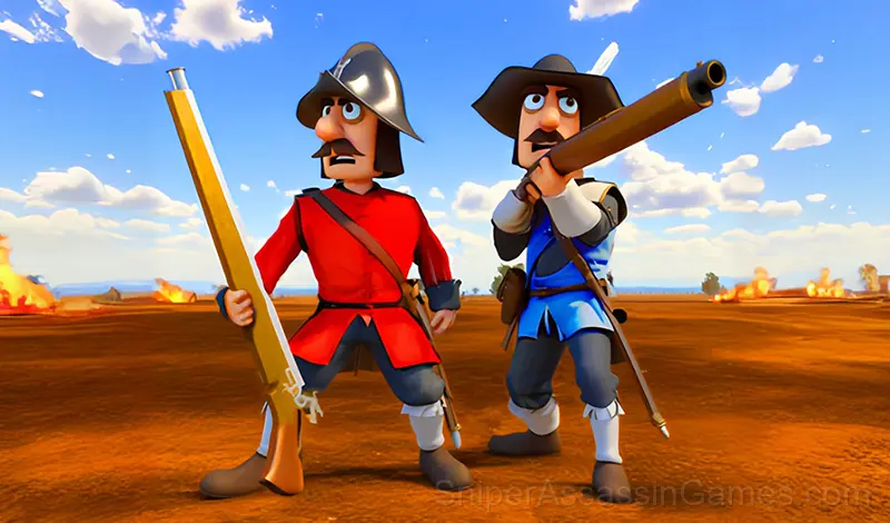 Play Musketeers Gunpowder vs Steel