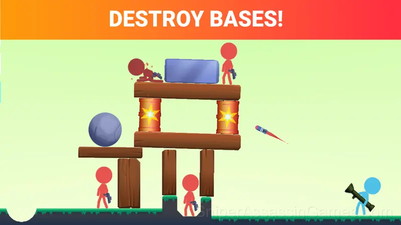 Stickman Bullets Ragdoll gameplay screenshot 2