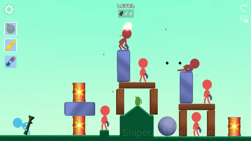 Stickman Bullets Ragdoll gameplay screenshot 3
