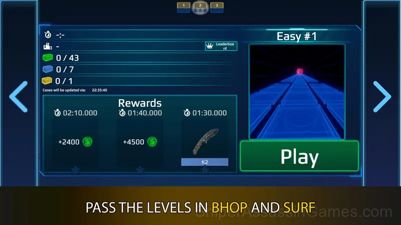 Surf GO: CS 2 Parkour and Case Simulator gameplay screenshot 5