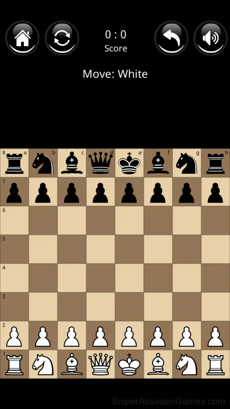 Chess with a computer gameplay screenshot 1