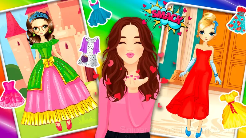 Fashion Rainbow Insta Princesses gameplay screenshot 1