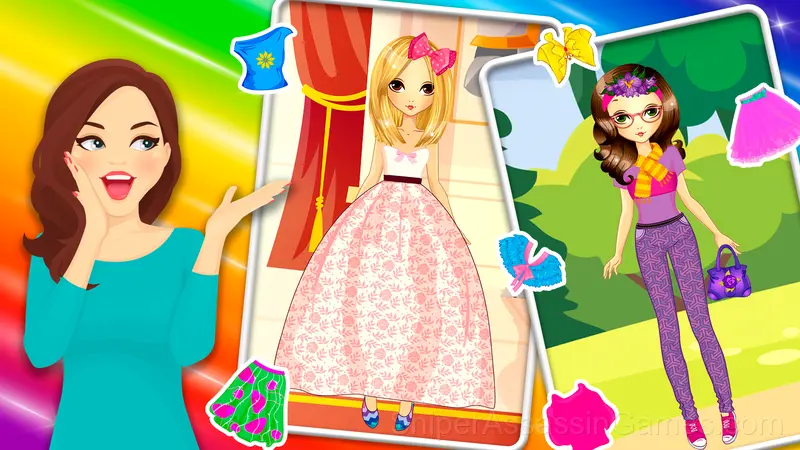 Fashion Rainbow Insta Princesses gameplay screenshot 2