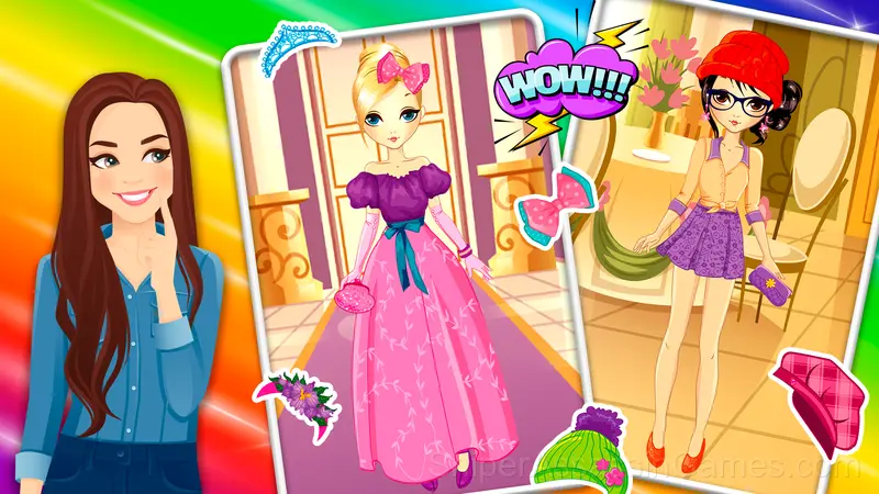 Fashion Rainbow Insta Princesses gameplay screenshot 3