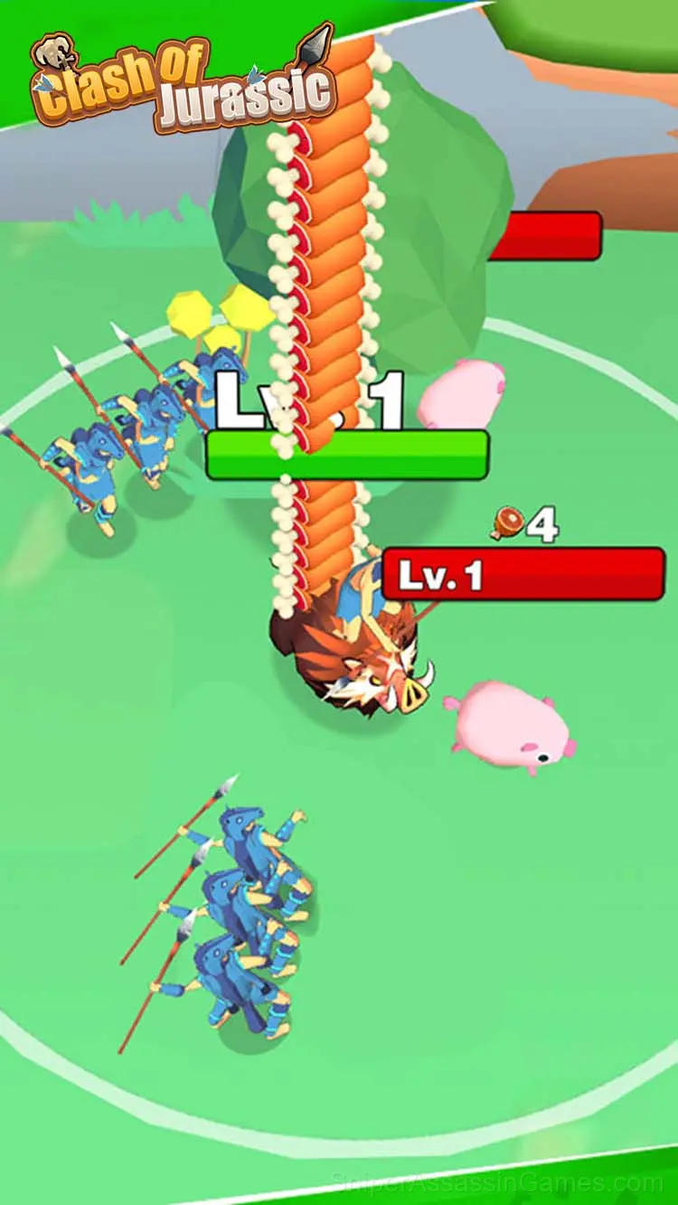 Clash of Jurassic gameplay screenshot 1