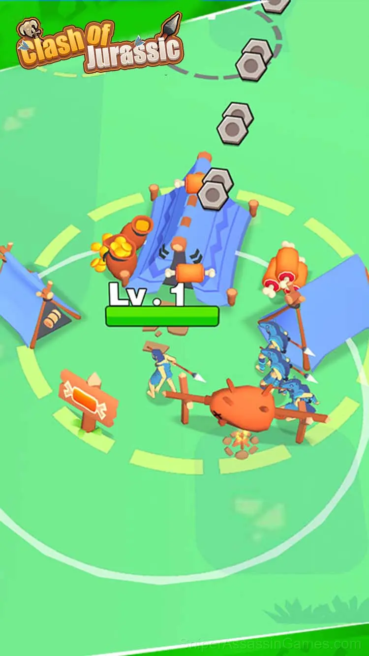Clash of Jurassic gameplay screenshot 2