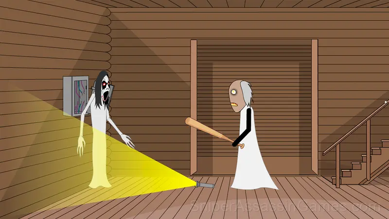 Granny and Slendrina gameplay screenshot 1