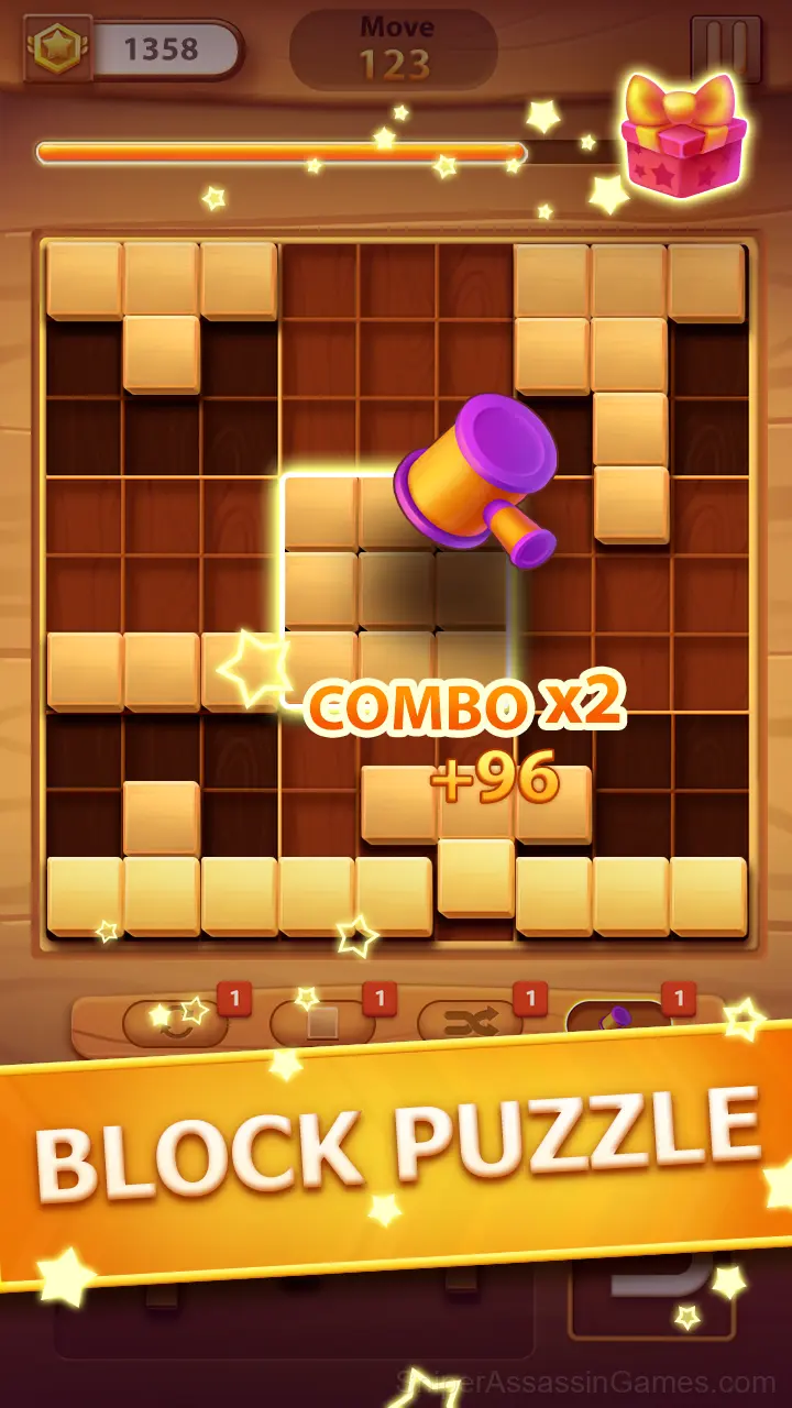 Wood Block Puzzle Classic gameplay screenshot 1