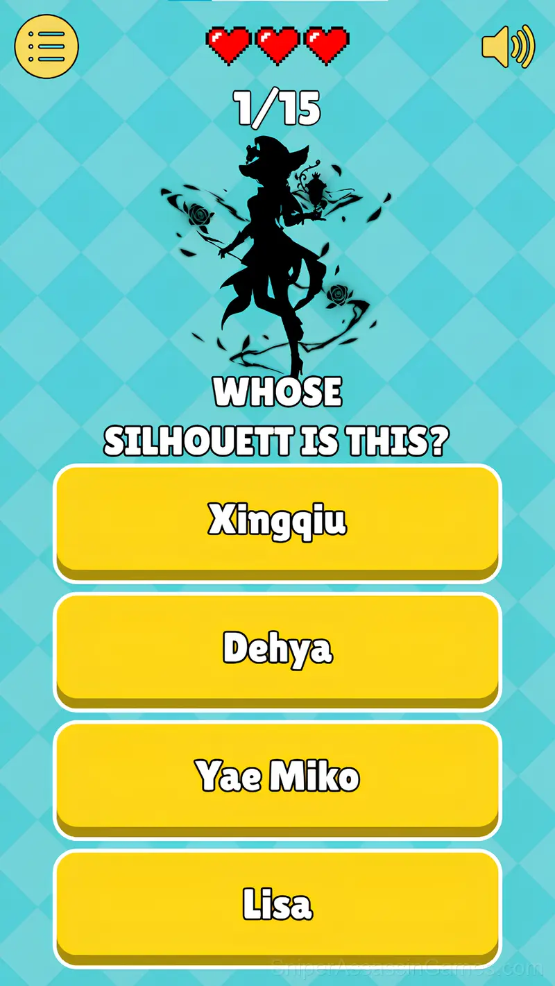 Genshin: Quiz Collection gameplay screenshot 1