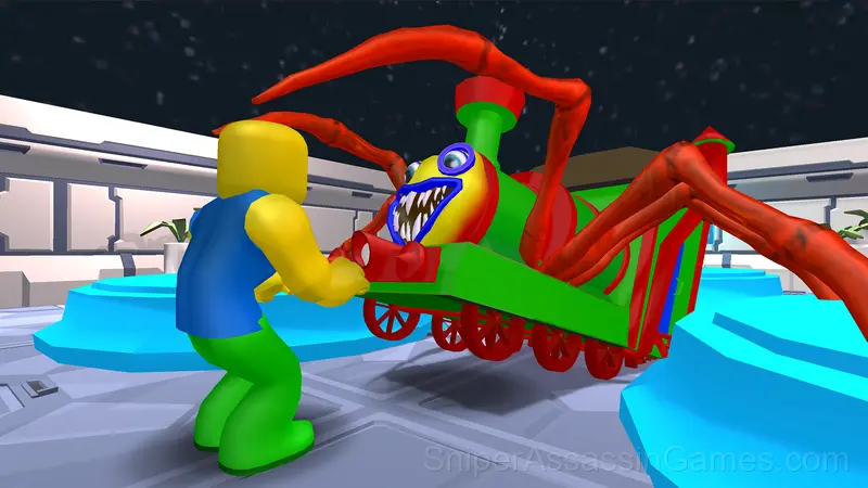 Funny Robux Hide-and-Seek gameplay screenshot 1