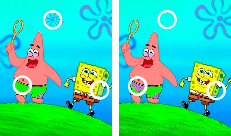 Play Sponge Bob: Spot the differences!