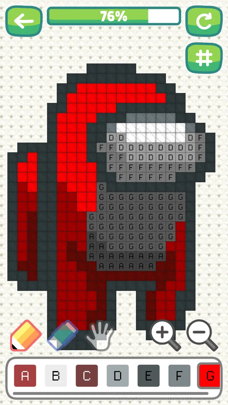 Cross stitch: knitting gameplay screenshot 1