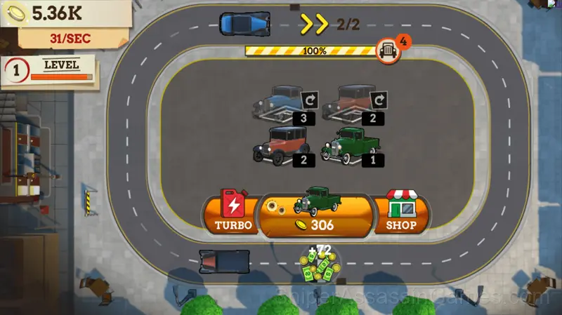 Merge Mafia Cars gameplay screenshot 1