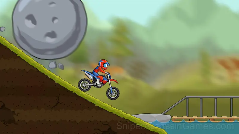 Moto x3m Spooky Land gameplay screenshot 2