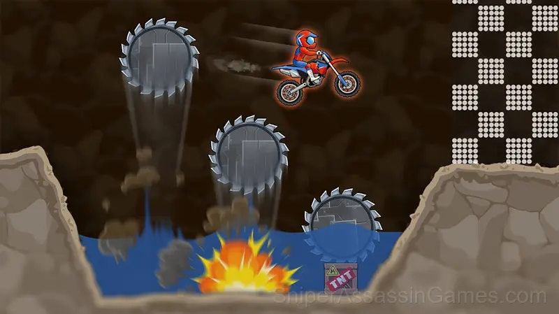 Moto x3m Spooky Land gameplay screenshot 4