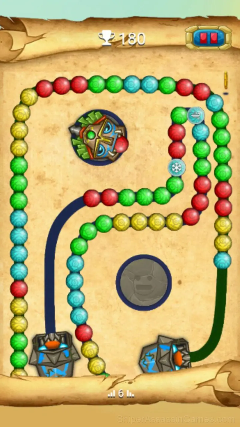 Zumbla classic gameplay screenshot 1