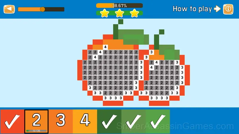 Coloring by numbers for kids gameplay screenshot 1
