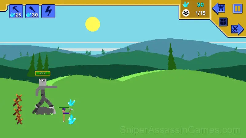 Noob vs Pro: Stick War gameplay screenshot 1