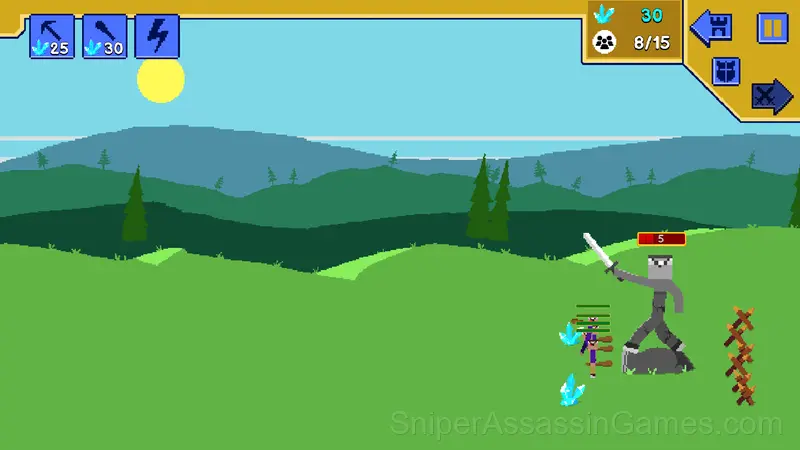 Noob vs Pro: Stick War gameplay screenshot 2