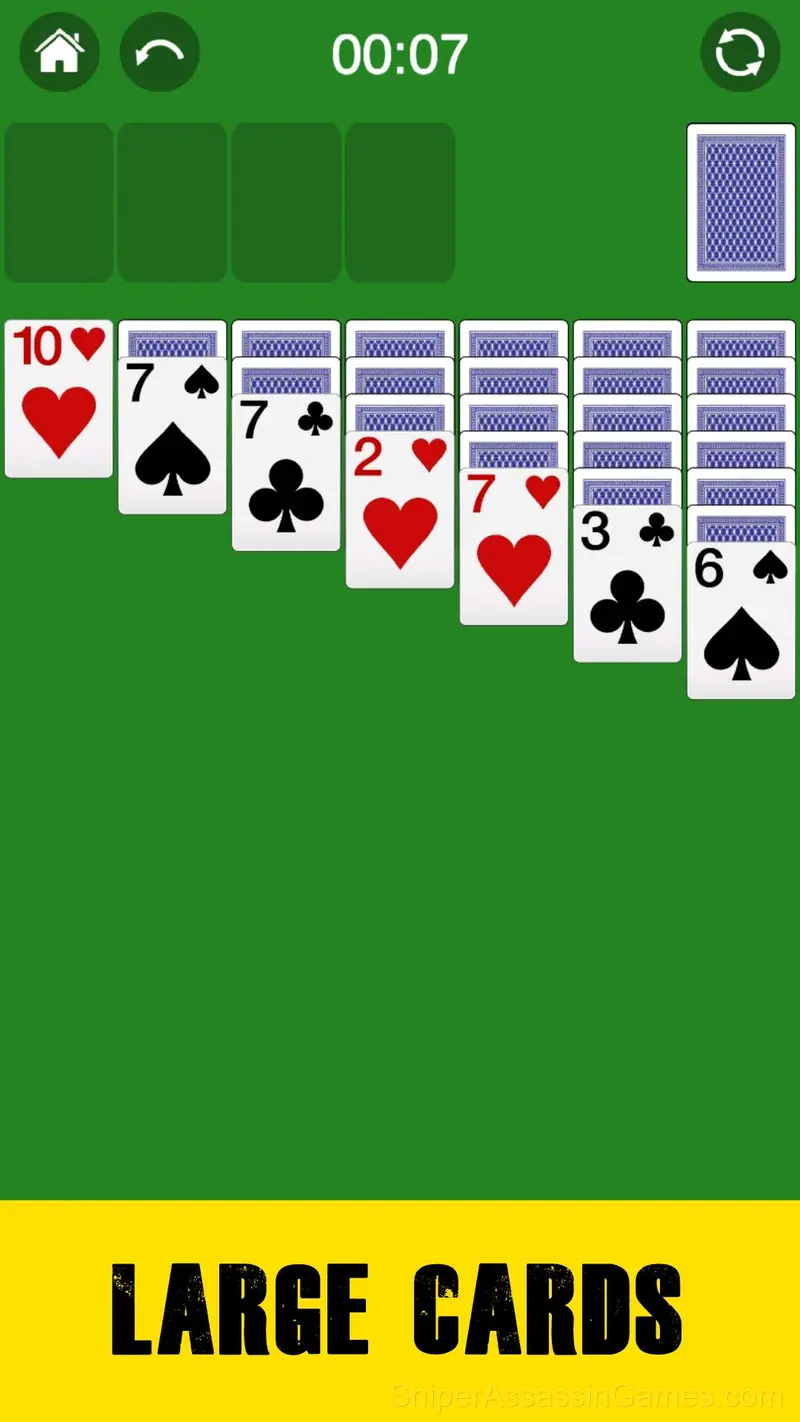 Solitaire 1/3 cards gameplay screenshot 1