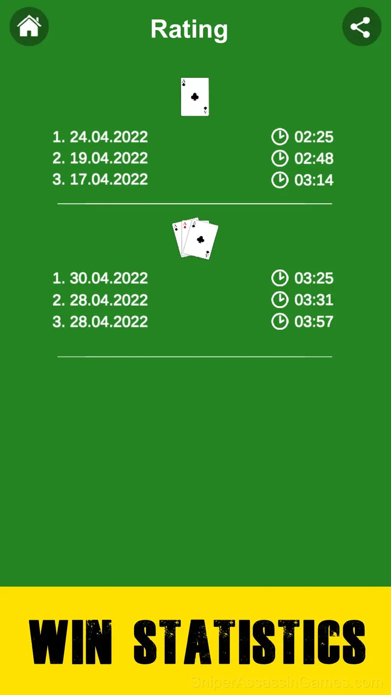 Solitaire 1/3 cards gameplay screenshot 4