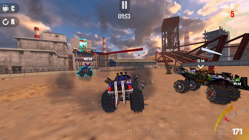 Death Race Monster Arena gameplay screenshot 1