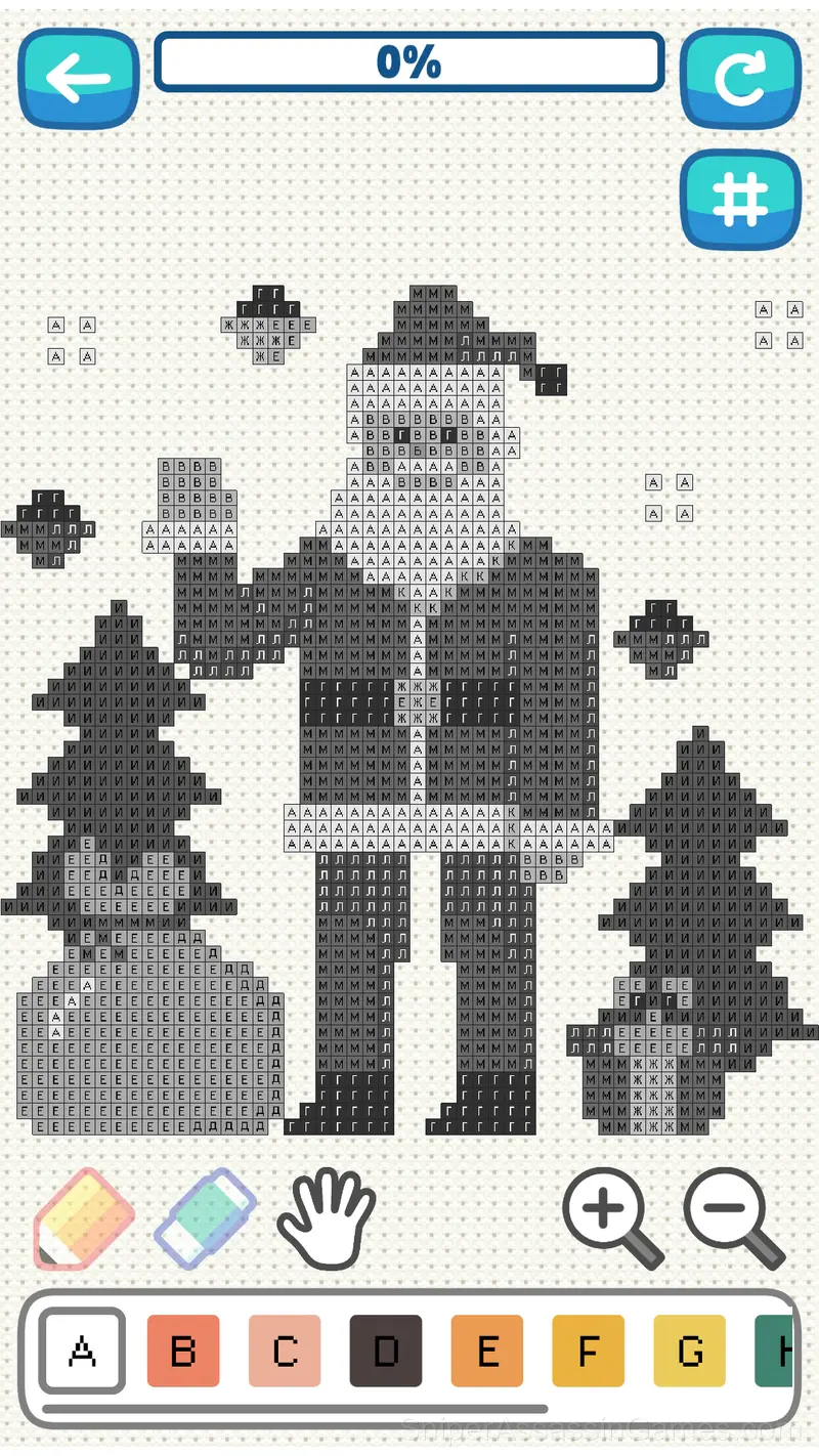 Cross stitch: Christmas gameplay screenshot 2
