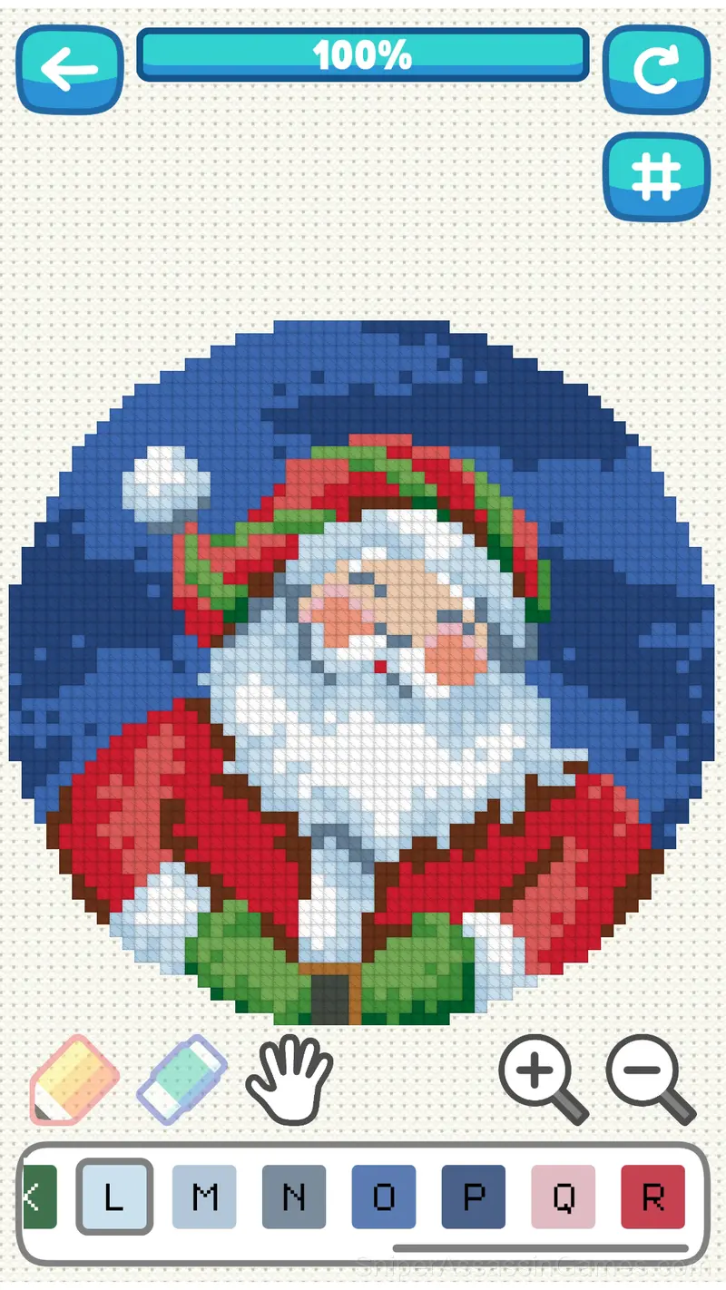 Cross stitch: Christmas gameplay screenshot 3