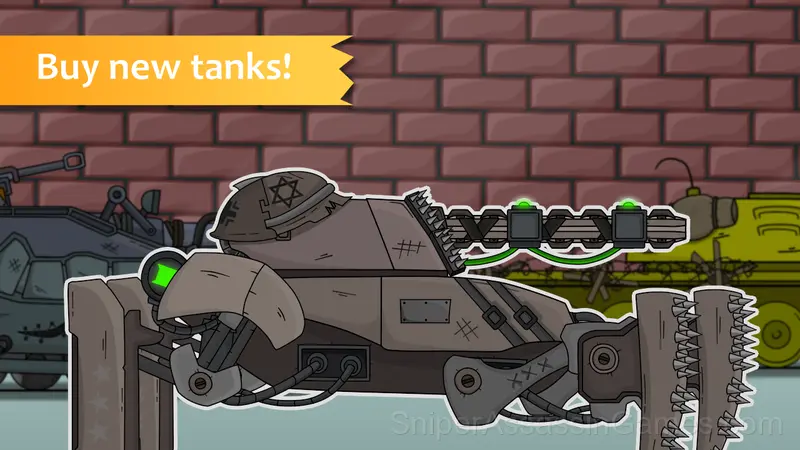 Tanks 2D: War! gameplay screenshot 2