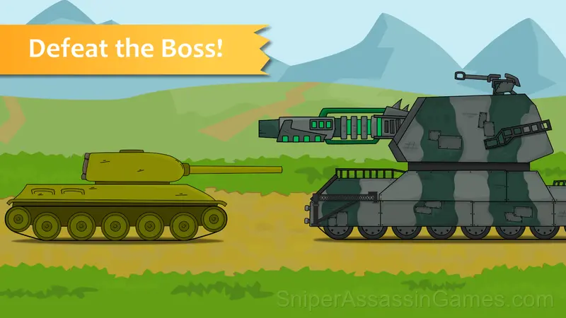 Tanks 2D: War! gameplay screenshot 4