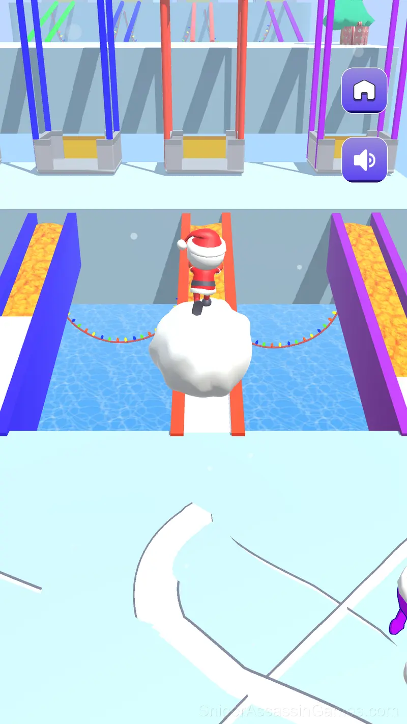 Snow Race gameplay screenshot 2