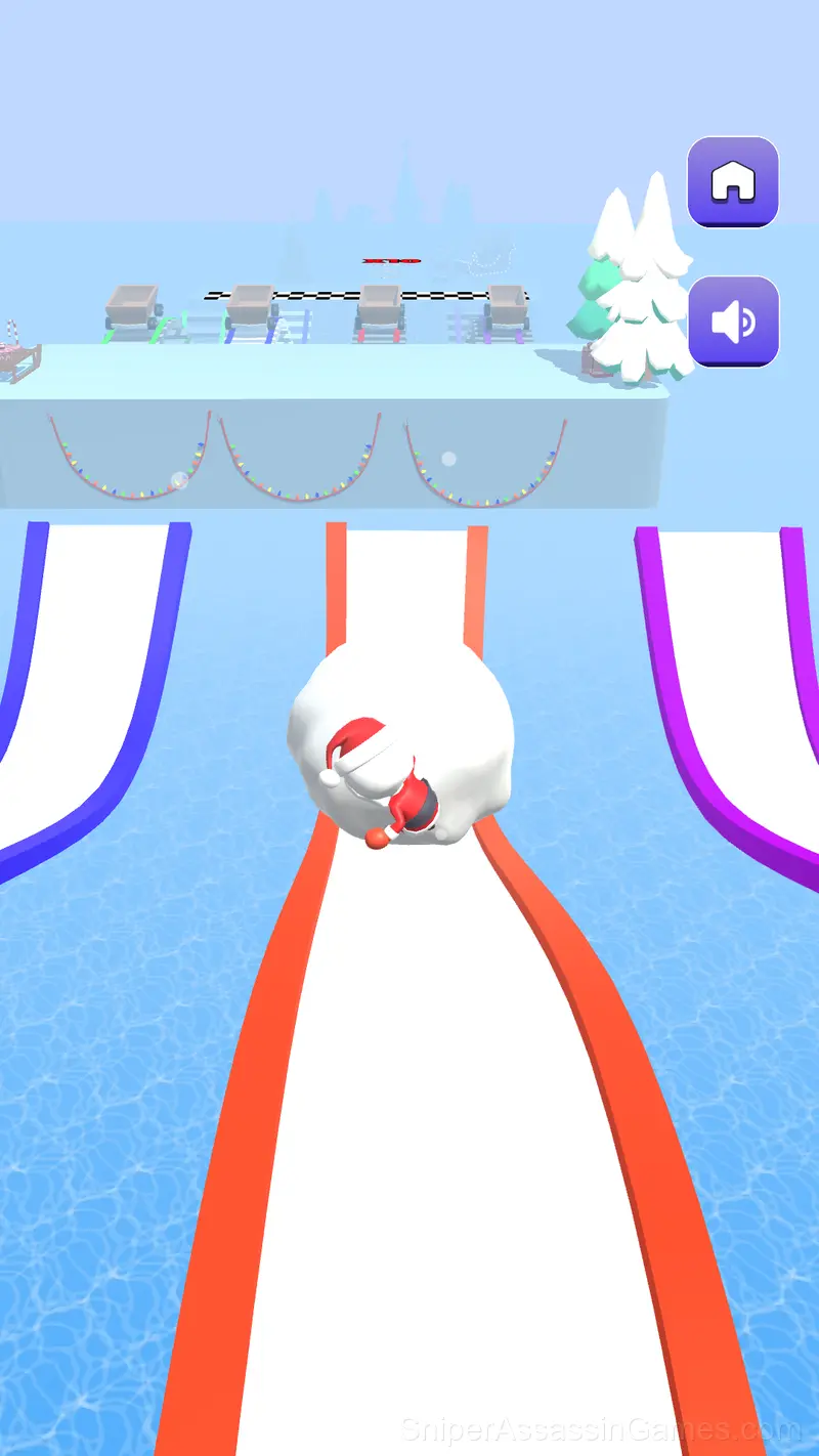 Snow Race gameplay screenshot 3