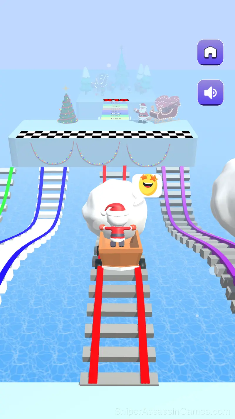 Snow Race gameplay screenshot 4